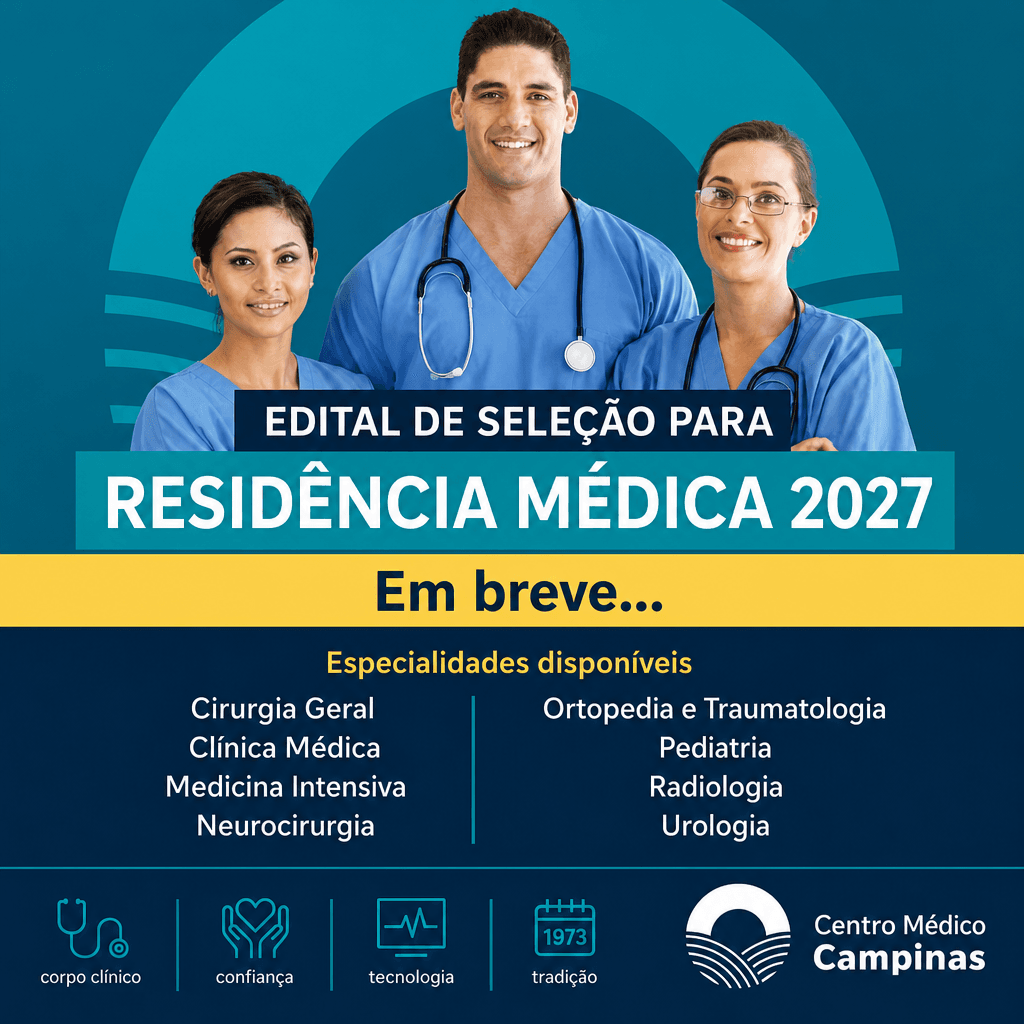 Edital de seleção — Residência Médica 2027 — Fundação Centro Médico de Campinas