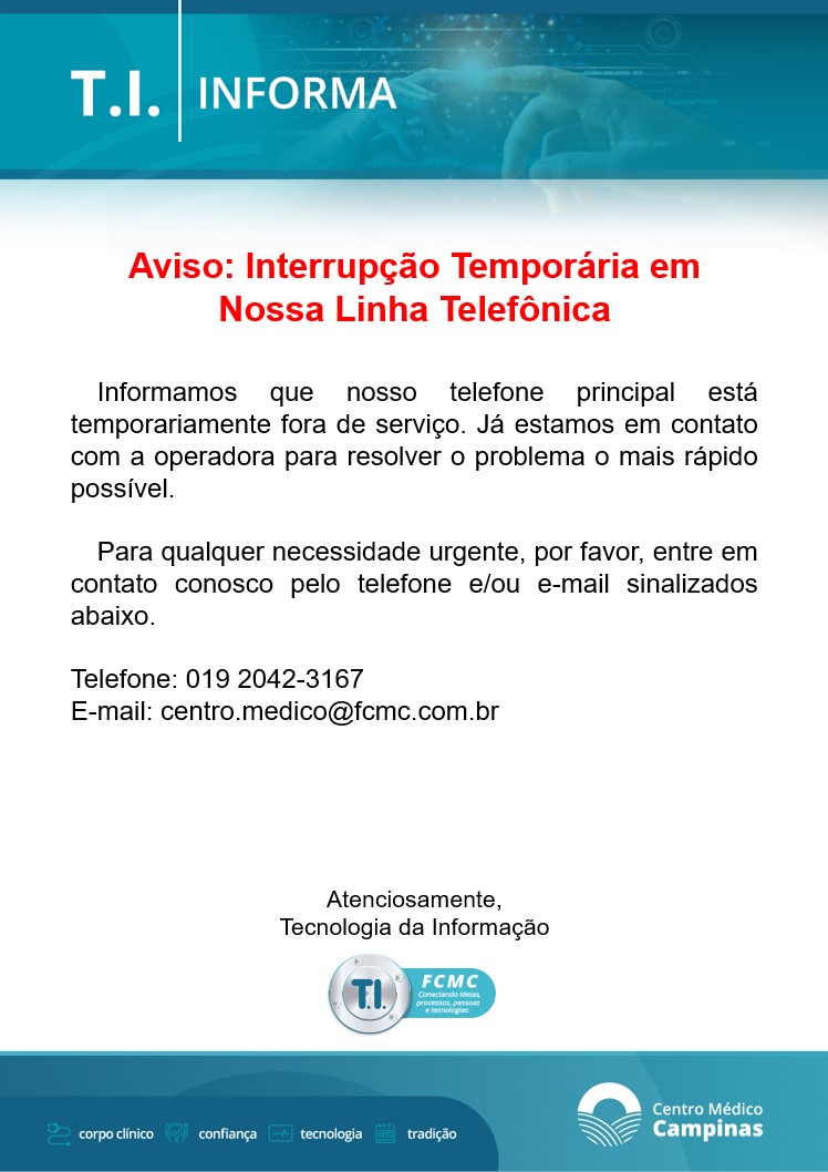 Indisponibilidade de telefone